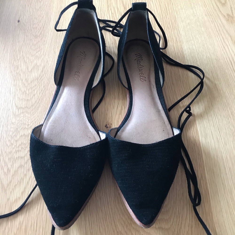 Madewell Flats, optional lace-up